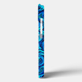 Blauwe tonnen vloeibaar Abstract Case-Mate iPhone Case (Achterkant / Links)