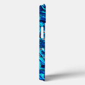 Blauwe tonnen vloeibaar Abstract Case-Mate iPhone Case (Achterkant / Rechts)