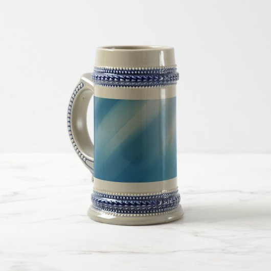 Blauwe topaas bierpul (Voorkant links)