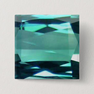 Blauwe Topaz 4 Vierkante Button 5,1 Cm