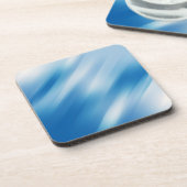 Blauwe topaz bier onderzetter (Linkerzijde)