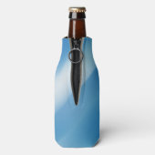Blauwe topaz flesjeskoeler (Fles Achterkant)