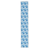 Blauwe topaz lange tafelloper (Voorkant)