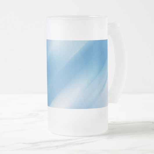 Blauwe topaz matglas bierpul (Voorkant rechts)