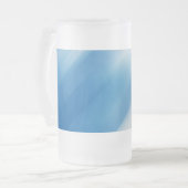Blauwe topaz matglas bierpul (Voorkant links)