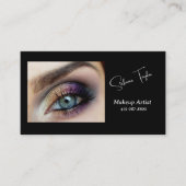 Blauwe topogen Makeup artistieke Visitekaartjes