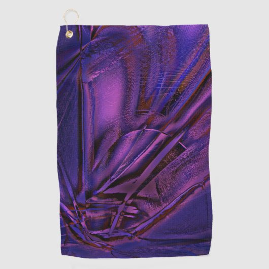 Blauwe tot paarse flauwte textuur en digitale kras golfhanddoek (Voorkant)
