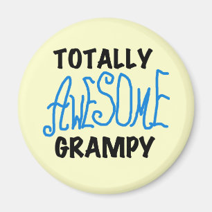 Blauwe totaal Geweldige T-shirts Grampy en Giften Magneet
