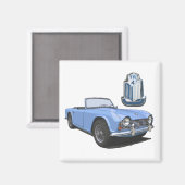 Blauwe TR4 Magneet (Voorkant / Achterkant)