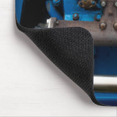 Blauwe tractormotor muismat (Hoek)