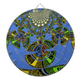 Blauwe traditie dartbord (Voorkant)