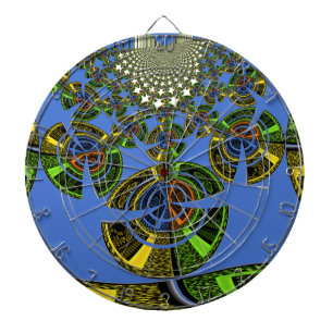 Blauwe traditie dartbord