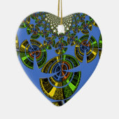 Blauwe traditie keramisch ornament (Rechts)