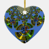 Blauwe traditie keramisch ornament (Voorkant)