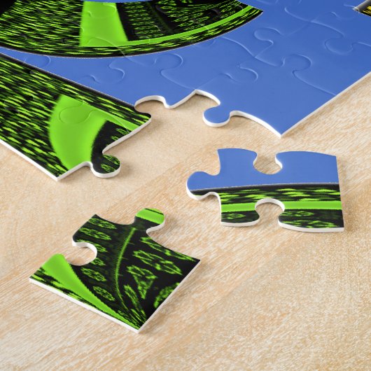 Blauwe traditie legpuzzel (Zijkant)