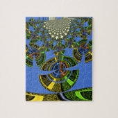 Blauwe traditie legpuzzel (Verticaal)