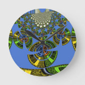 Blauwe traditie ronde klok (Voorkant)