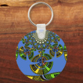 Blauwe traditie sleutelhanger (Voorkant)