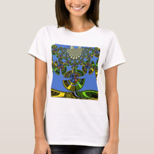 Blauwe traditie t-shirt