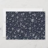 Blauwe traditionele feestdag voor kerst kaart (Achterkant)