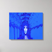 Blauwe Trance Canvas Afdruk (Voorkant)