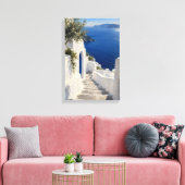 Blauwe Trap Middag Canvasprint Canvas Afdruk (Insitu (Woonkamer))
