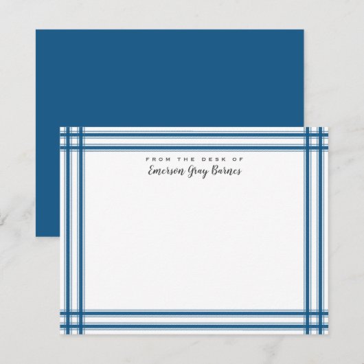 Blauwe trappelaar - Hartelijk dank Bedankkaart (Voorkant / Achterkant)