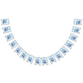 Blauwe Trein Bunting Flag Vlaggetjes (Alle)