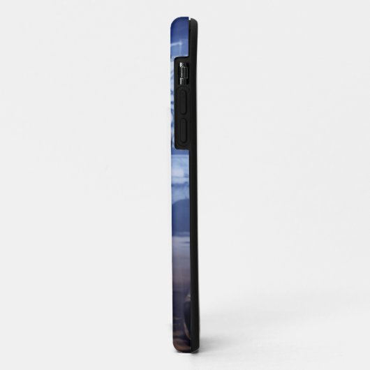 Blauwe trein Case-Mate iPhone case (Achterkant/links)