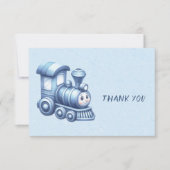 Blauwe Trein Dank u Kaart (Voorkant)