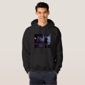 Blauwe trein hoodie (Voorkant volledig)