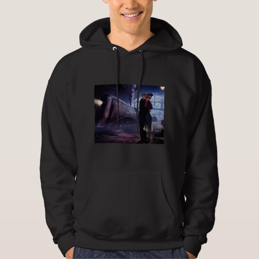 Blauwe trein hoodie (Voorkant)