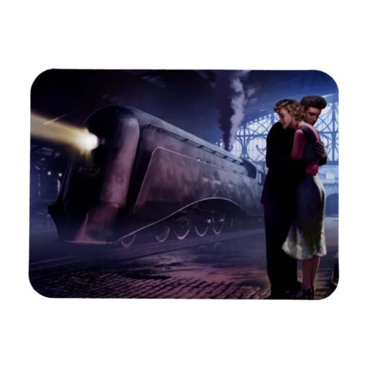 Blauwe trein magneet (Horizontaal)