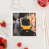 Blauwe trein op station York Servet (Insitu)