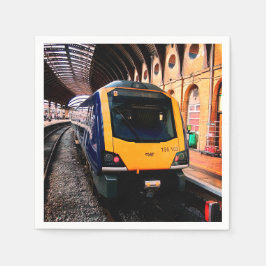 Blauwe trein op station York Servet