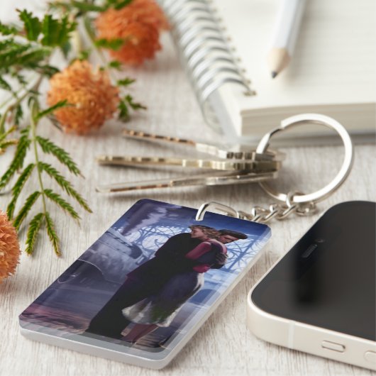 Blauwe trein sleutelhanger (Voorkant Rechts)