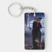 Blauwe trein sleutelhanger (Voorkant)