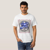 Blauwe Trein t-shirt (Voorkant volledig)