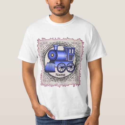 Blauwe Trein t-shirt (Voorkant)