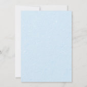 Blauwe Trein Verjaardagsfeestuitnodiging Kaart (Achterkant)