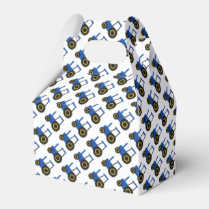 Blauwe trekker ontwerp bedankdoosjes