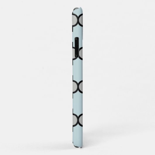 Blauwe Trellis, Quatrefoil, Marokkaanse Lattice Case-Mate iPhone Case (Achterkant/rechts)