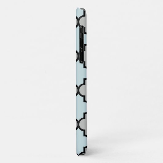 Blauwe Trellis, Quatrefoil, Marokkaanse Lattice Case-Mate iPhone Case (Achterkant/links)
