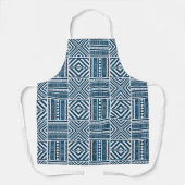 Blauwe Tribal Pattern Art Schort (Voorkant)