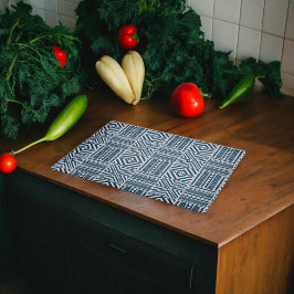 Blauwe Tribal Pattern Art Snijplank