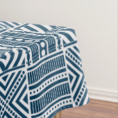 Blauwe Tribal Pattern Art Tafelkleed (Voorbeeld)
