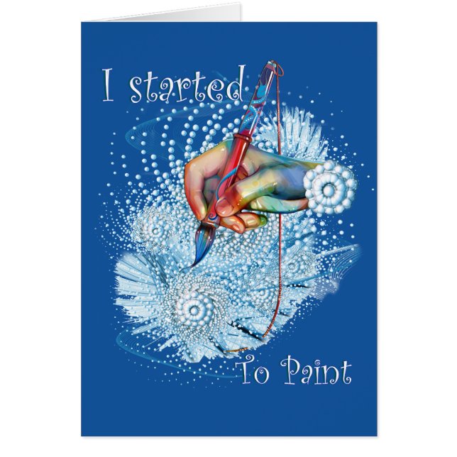 Blauwe trilling Abstract (Voorkant)