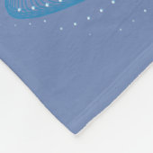 Blauwe trilling Abstract Fleece Deken (Hoek)