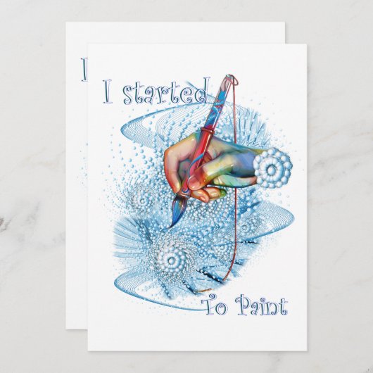 Blauwe trilling kaart (Voorkant / Achterkant)