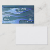 blauwe trommel met paarse uiteinden visitekaartje (Voorkant / Achterkant)